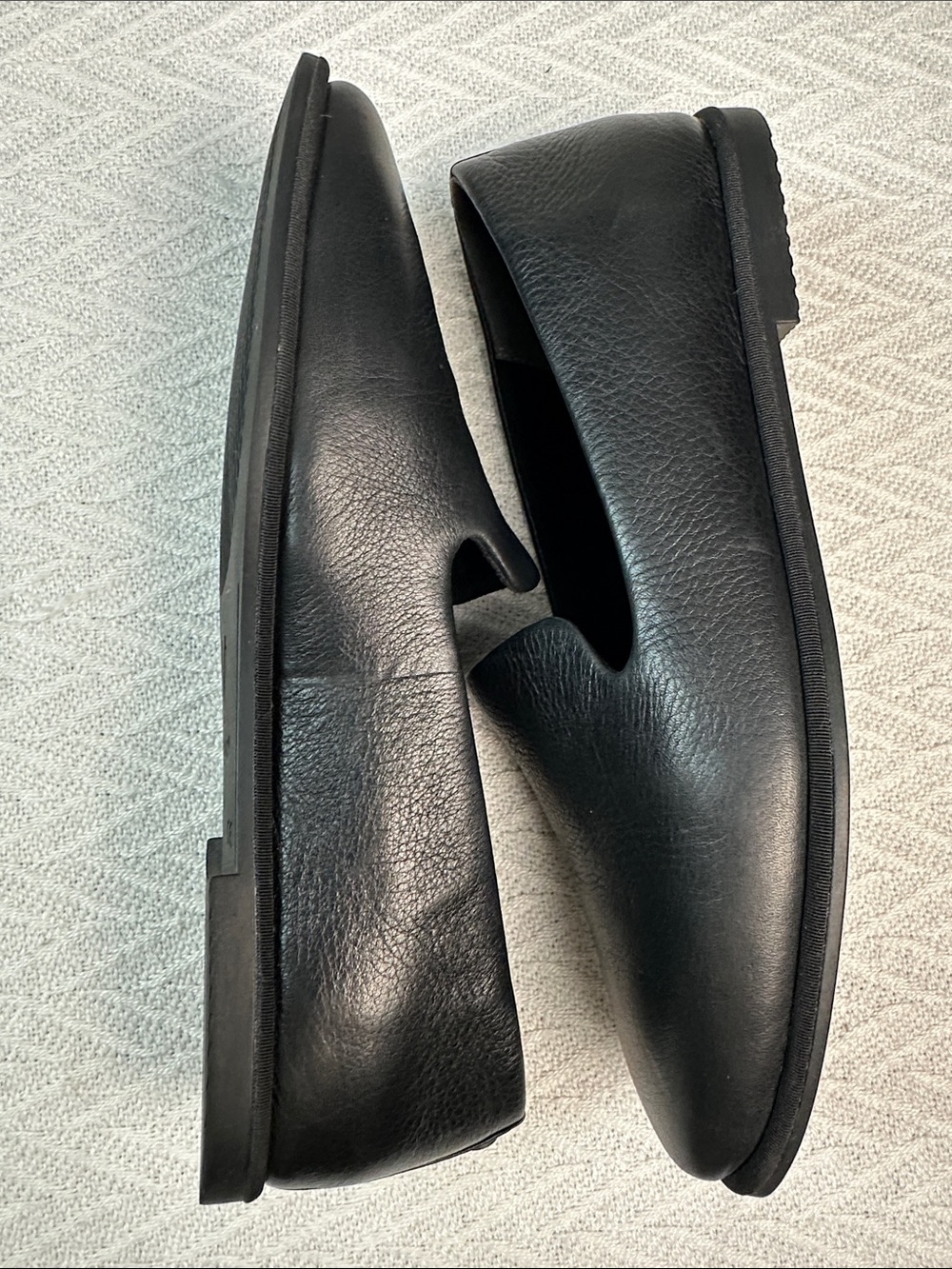 Vionic Black Leather Slip-On Loafers for Men - Picture 9 of 11